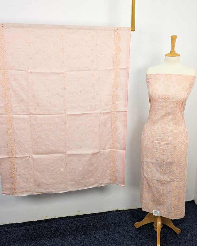 Fancy Bana Doriya Lawn With Chikankari Work