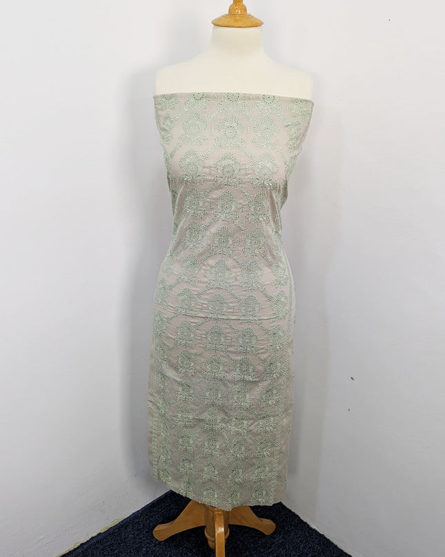 Fancy Bana Doriya Lawn With Chikankari Work