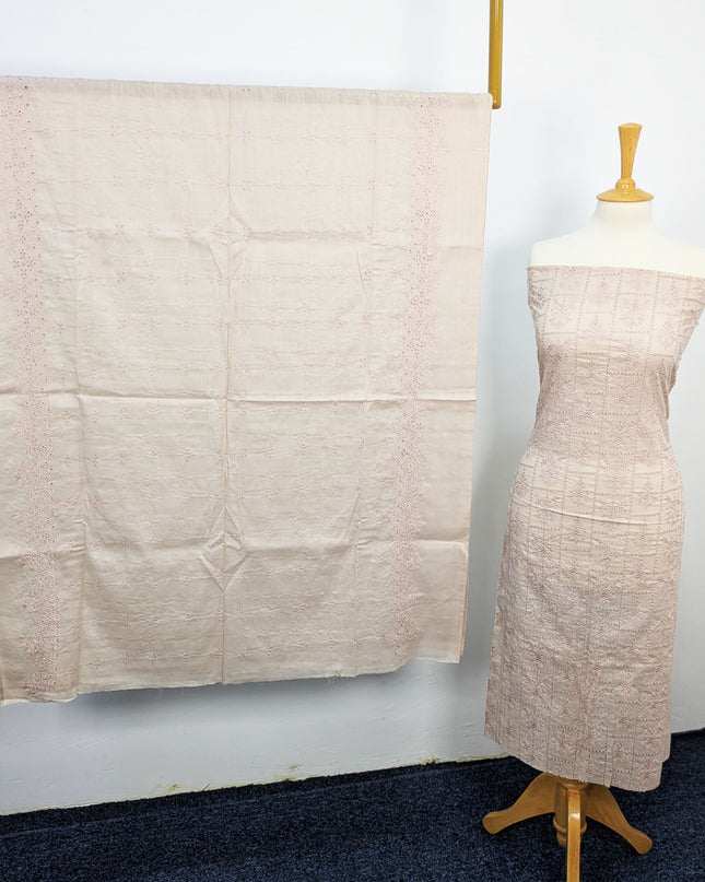 Fancy Bana Doriya Lawn With Chikankari Work