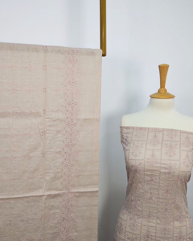Fancy Bana Doriya Lawn With Chikankari Work