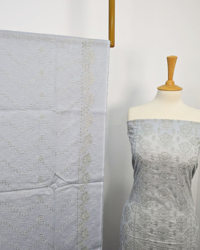 Fancy Bana Doriya Lawn With Chikankari Work