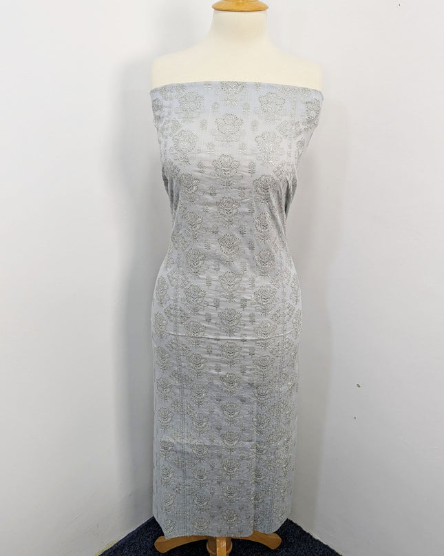 Fancy Bana Doriya Lawn With Chikankari Work