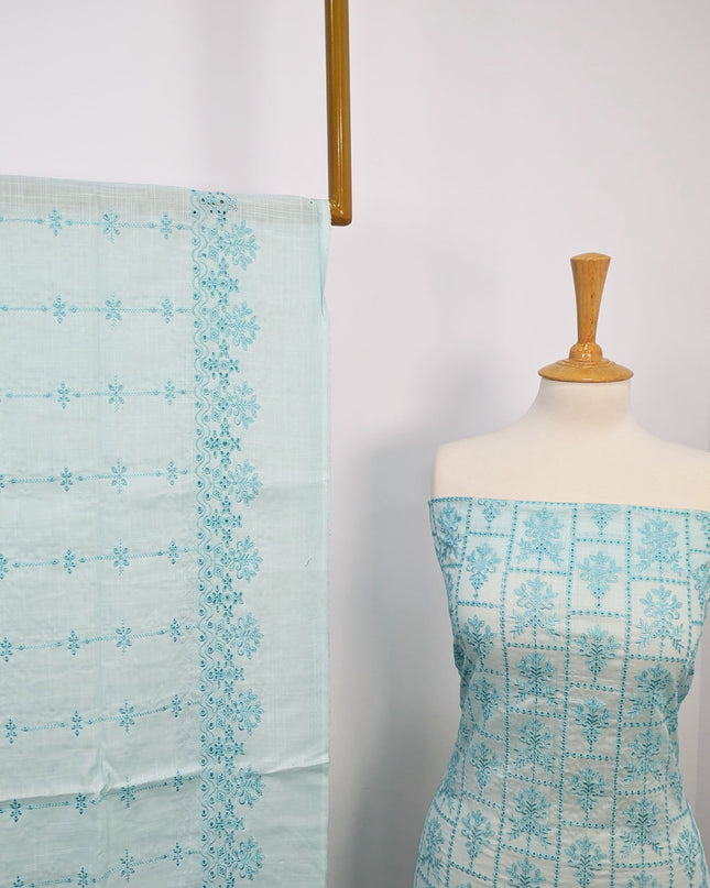 Fancy Bana Doriya Lawn With Chikankari Work