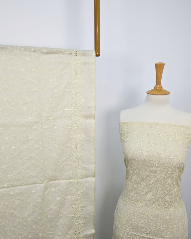 Fancy Bana Doriya Lawn With Chikankari Work