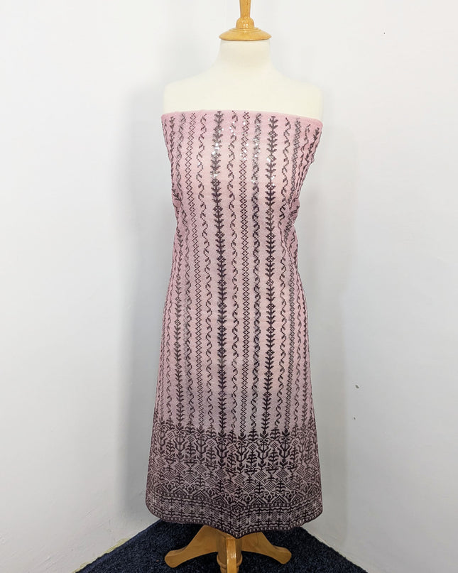 Fancy Embroidered Khaadi Net Full Jaal Unstitched