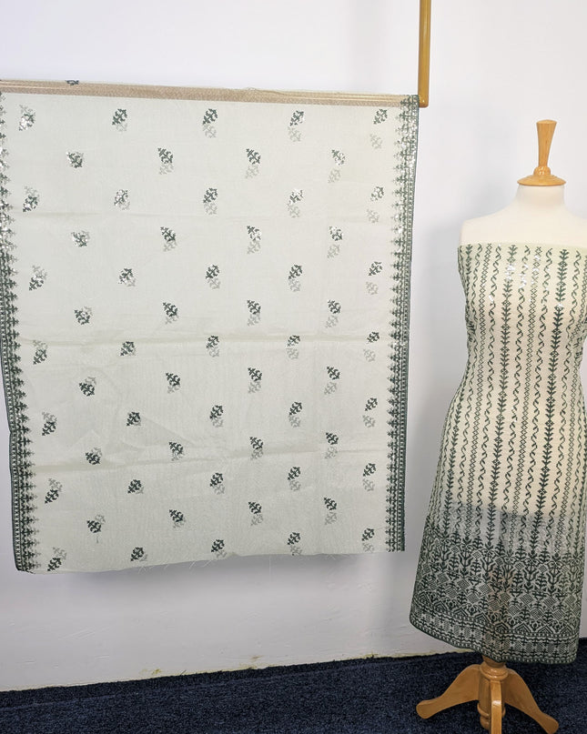 Fancy Embroidered Khaadi Net Ful Jaal Unstitched