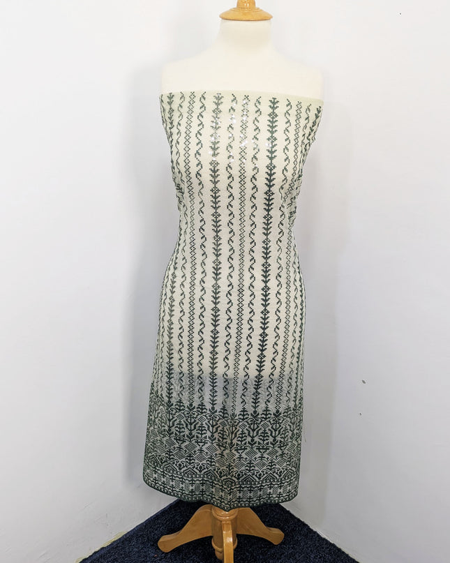 Fancy Embroidered Khaadi Net Ful Jaal Unstitched