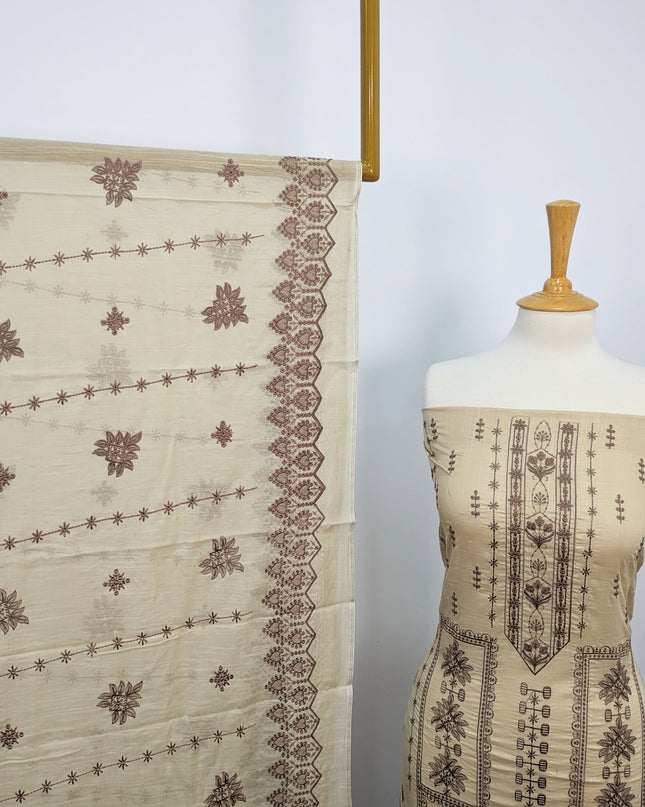 Fancy Embroidered Lawn 3piece Unstitched