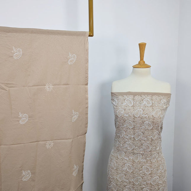 Handmade Embroidered Lawn With Chikankari/Shadow Work