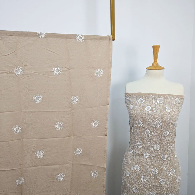 Handmade Embroidered Lawn With Chikankari/Shadow Work