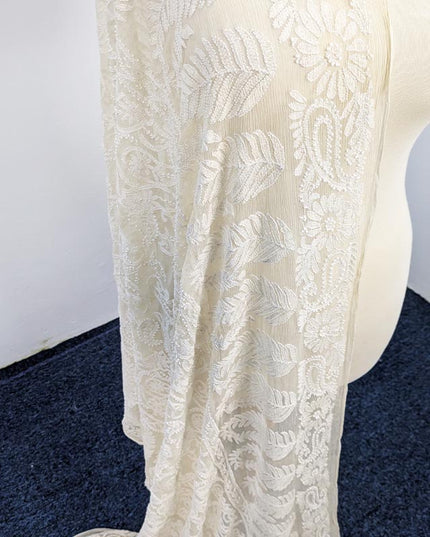 Handmade Pure China Crinkle Kacha Pakka Work