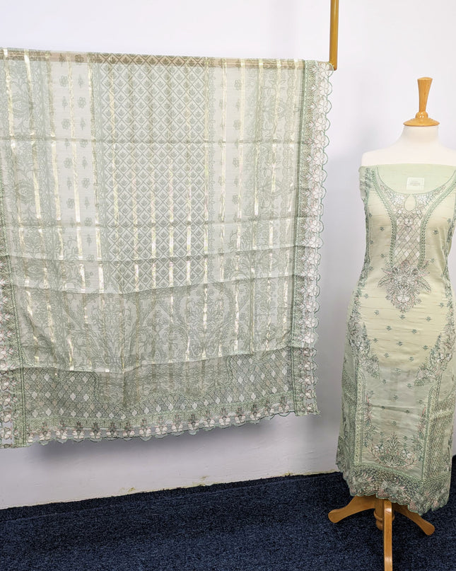 3PC Unstitched lawn