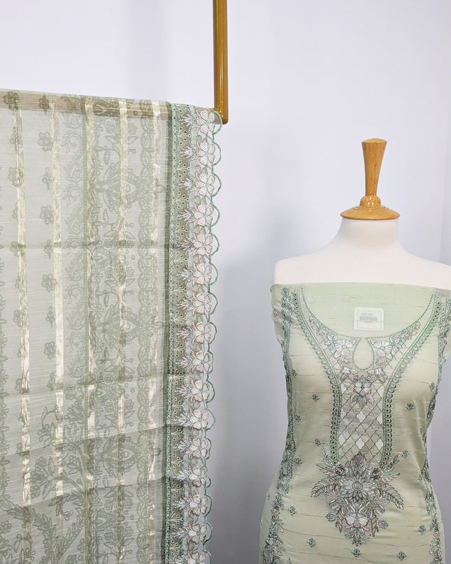 3PC Unstitched lawn