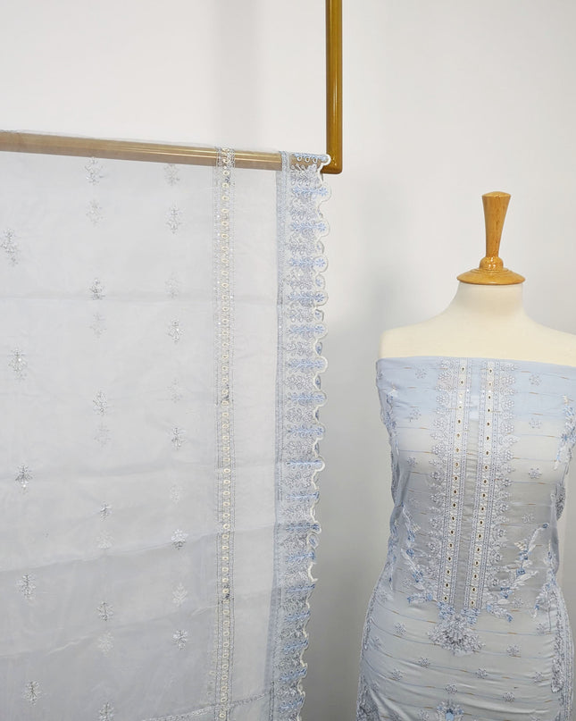 3PC Unstitched Lawn