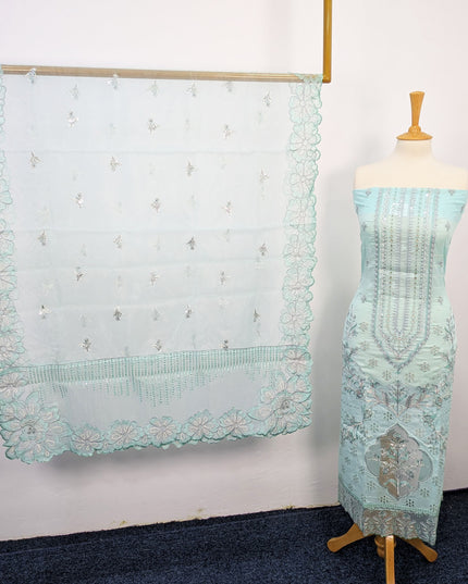 3PC Unstitched Lawn