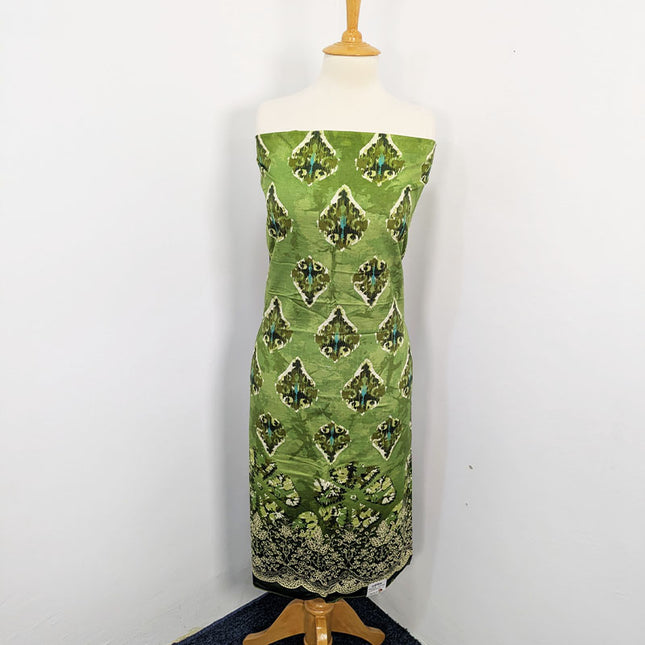 Fancy Digital Printed Lawn With Chikankari Work