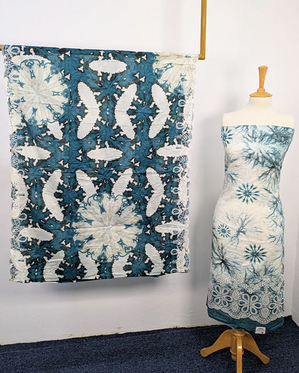 Fancy Digital Printed Lawn With Chikankari Work