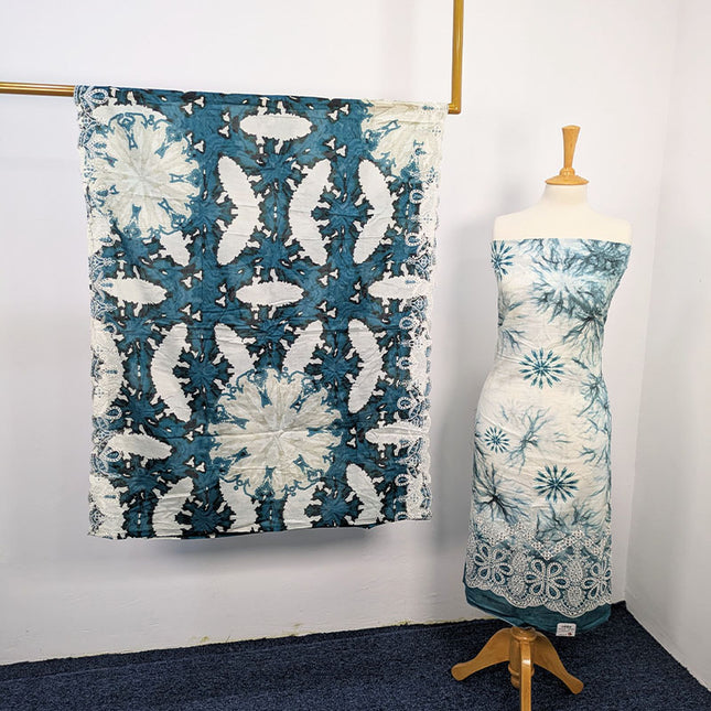 Fancy Digital Printed Lawn With Chikankari Work
