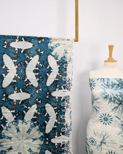 Fancy Digital Printed Lawn With Chikankari Work