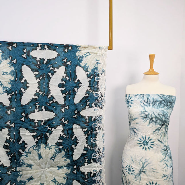 Fancy Digital Printed Lawn With Chikankari Work