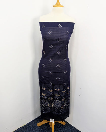 Embroidered Lawn With Laser Cutwork Chikankari