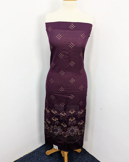 Embroidered Lawn With Laser Cutwork Chikankari
