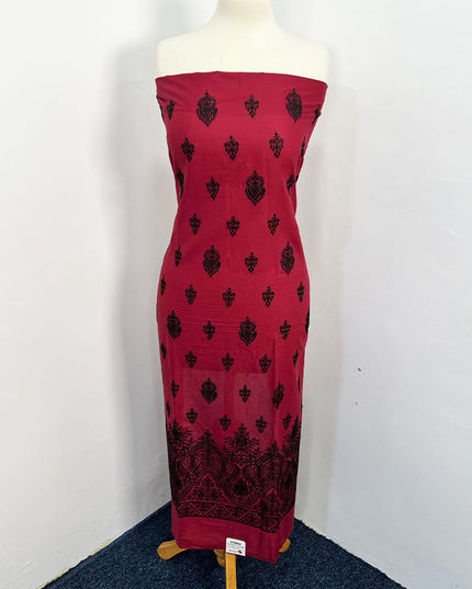 Fancy Embroidered Lawn With Khaadi Net Dupatta