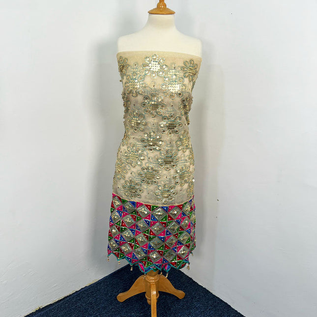 Fancy Khaadi Net Shirt With Sitara Work