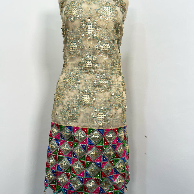 Fancy Khaadi Net Shirt With Sitara Work