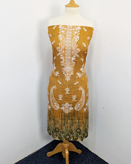 Fancy Embroidered + Printed Lawn