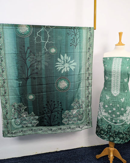 Fancy Embroidered + Printed Lawn