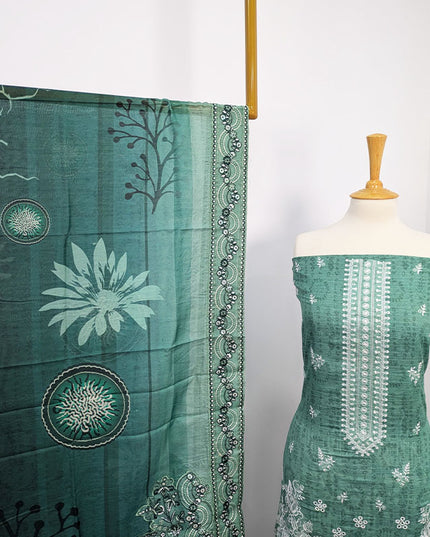 Fancy Embroidered + Printed Lawn