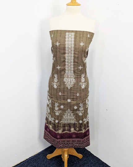 Fancy Embroidered + Printed Lawn