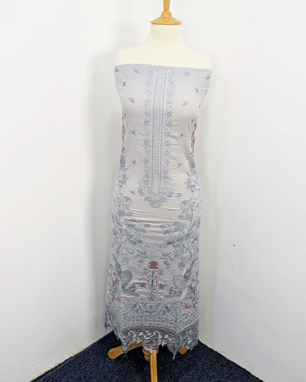 Embroidered Lawn With Organza Dupatta