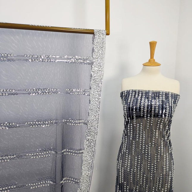 Handmade Full Jaal Net Cutdana Work 2pc Unstitched