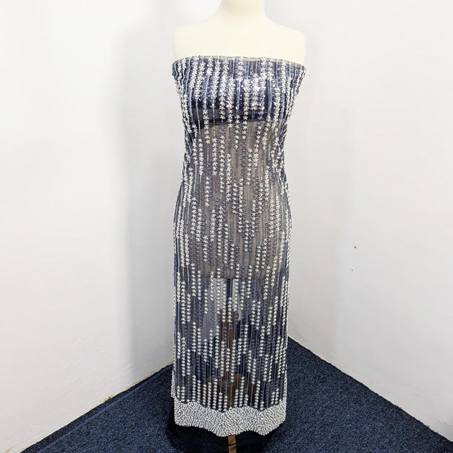 Handmade Full Jaal Net Cutdana Work 2pc Unstitched