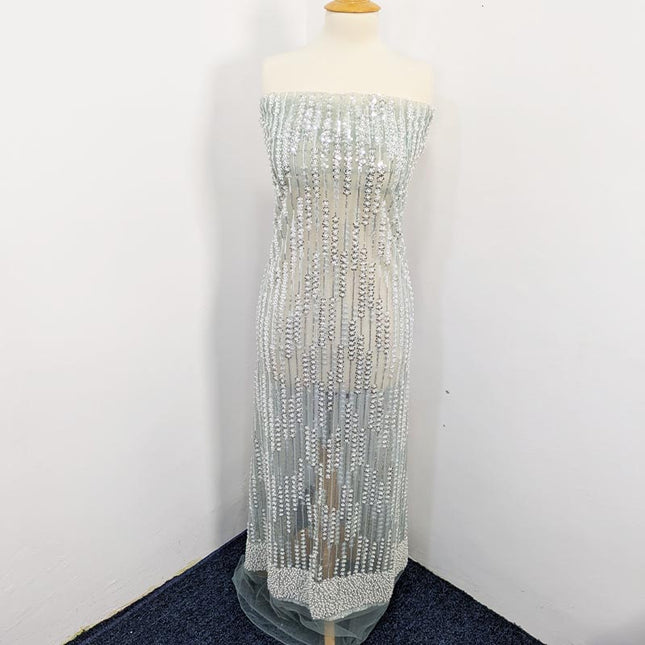 Handmade Full Jaal Net Cutdana Work 2pc Unstitched