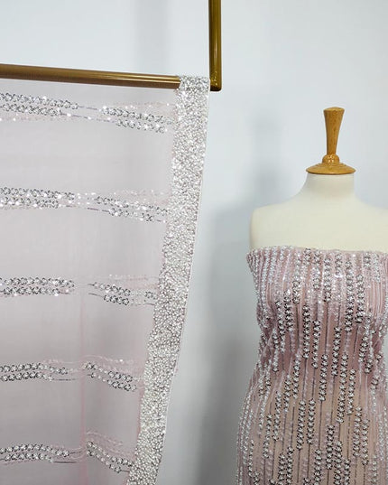 Handmade Full Jaal Net Cutdana Work 2pc Unstitched