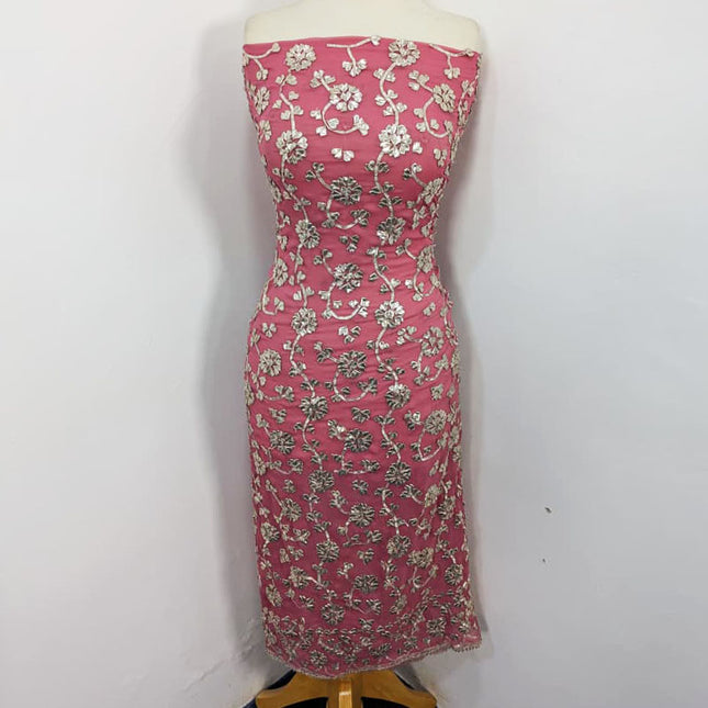 Handmade Full Jaal LCD Gotta Work Chiffon 2PC Unstitched