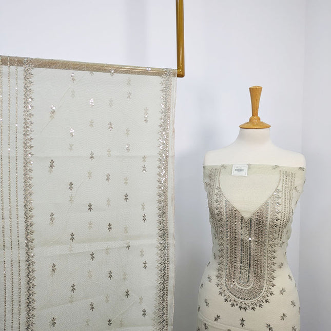 Embroidered khaadi Net 2 pc Unstitched