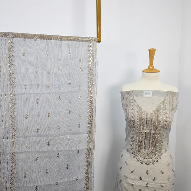 Embroidered Khaadi Net 2pc Unstitched