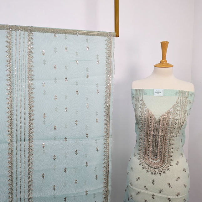 Embroidered Khaadi Net 2 pc Unstitched