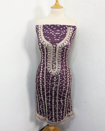 Bamber Chiffon With Chunnri And Gotta Work 2PC Unstitched