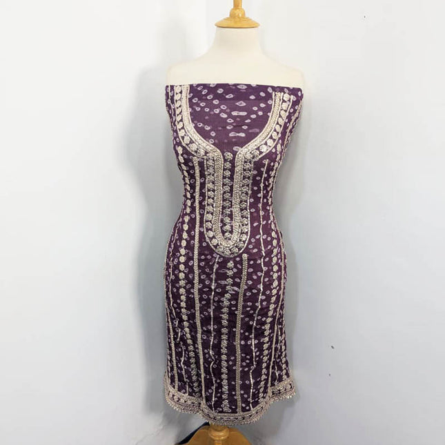 Bamber Chiffon With Chunnri And Gotta Work 2PC Unstitched