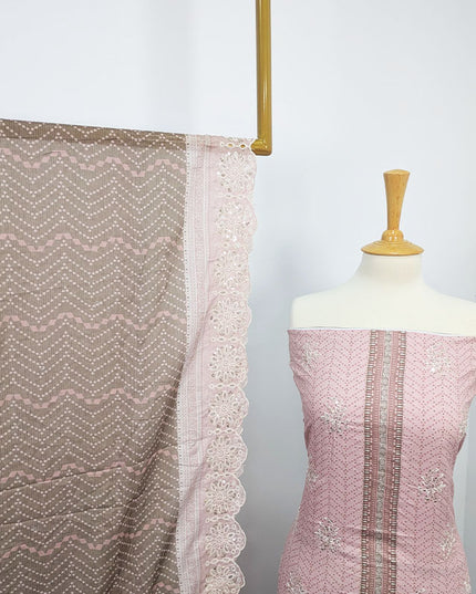 Fancy Embroidered Lawn With Chikankari CutWork