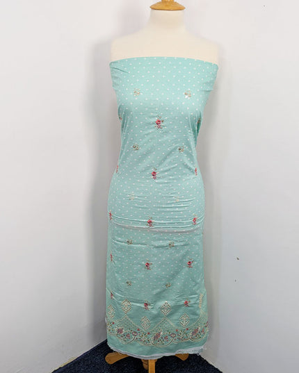 Fancy Embroidered Lawn With Chikankari CutWork