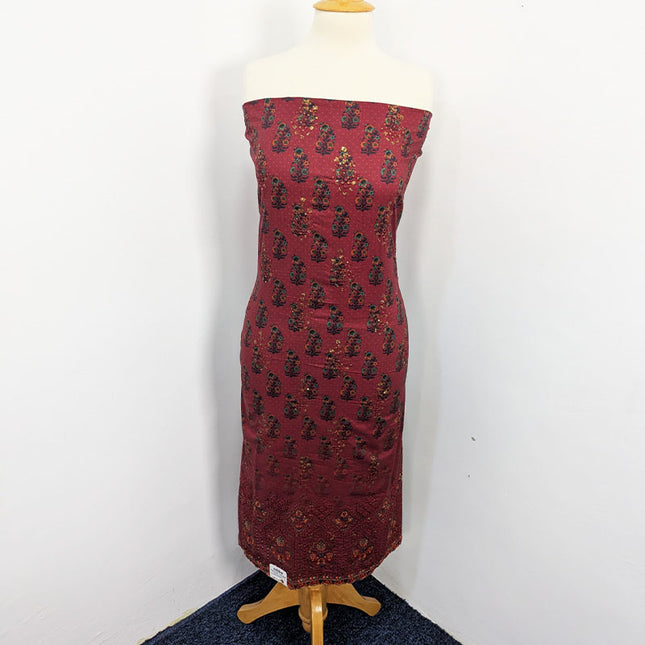 Fancy Embroidered Lawn With Chikankari CutWork