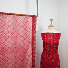 Load image into Gallery viewer, Embroidered Lawn With Net Dupatta Unstitched 3pc
