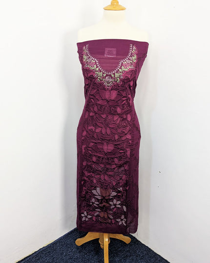 Embroidered Lawn With Khaadi Net Dupatta