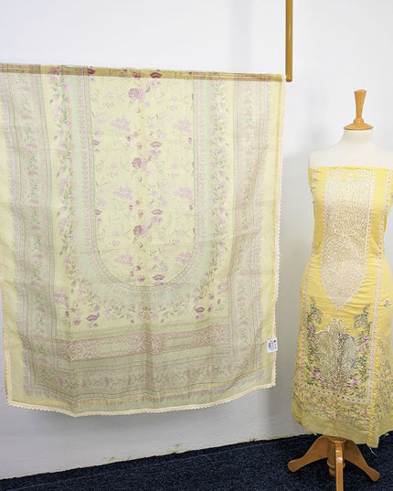 Embroidered Lawn With Khaadi Net Dupatta